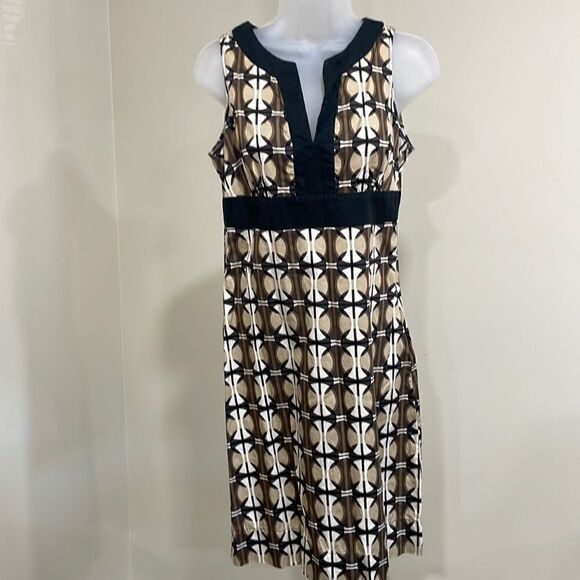 New York & Company abstract dress. Size 4 S small.  100% cotton - Picture 1 of 10